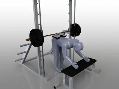 Donkey Calf Raise Butt-erfly pad Free 3D model