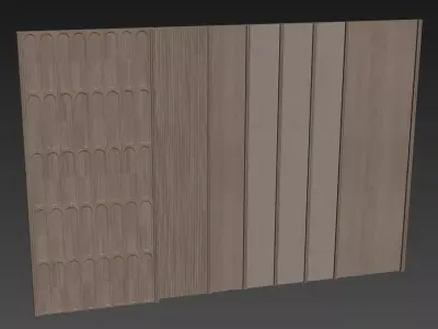 Decorative V64 Wall Panels 3D model