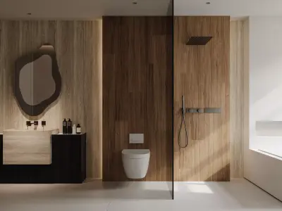 modern bathroom interior scenes 20 3D model