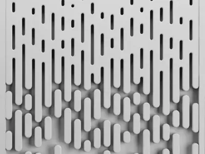 3D Raindrop Panel 3D model