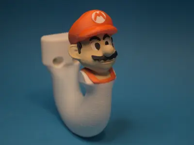 Colored Super Mario Hook 3D print model