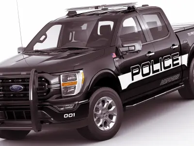 Pick-up F-150 2021 Police Responder  3D model