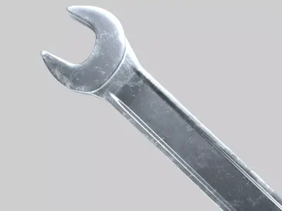 Double-Ended Spanner   Low-poly 3D model