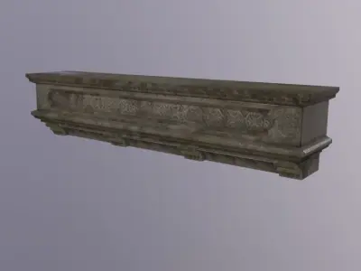 DECO Trim Balcony Low-poly 3D model