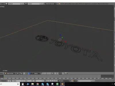 Toyota logo 3D print model