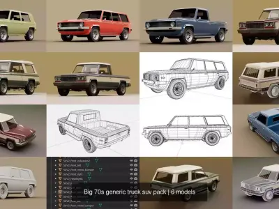 Big 70s generic truck suv pack