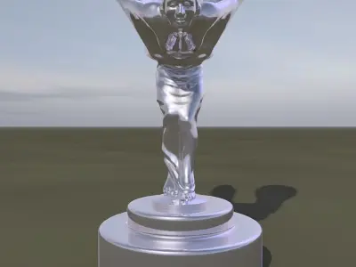 Spirit of Ecstasy - statuette of a woman 3D print model