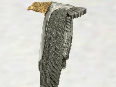 Viking Eagle Bracelet 3D print model