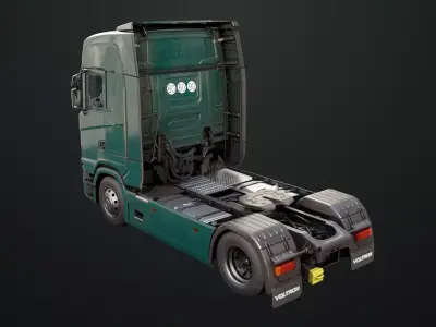 Heavy Truck Chassis 06  Interior All PBR Unity UE Textures Low-poly 3D model