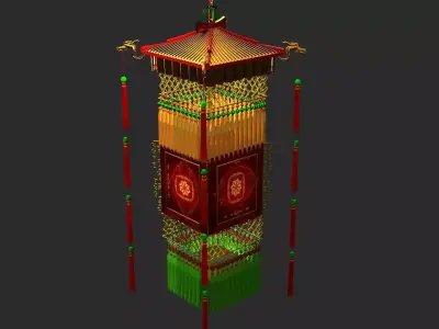 Chinese  palace lantern   3D model