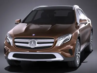 Mercedes Benz GLA 2015 VRAY 3D model