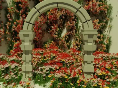 Arched Doorway Free low-poly 3D model