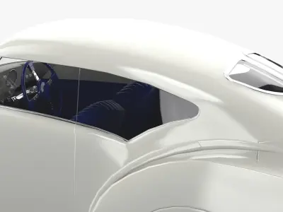 Delage D8 120 S Pourtout Aero Coupe  Low-poly 3D model