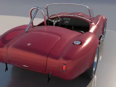 AC Cobra car M II 1963 Low Poly  3D model