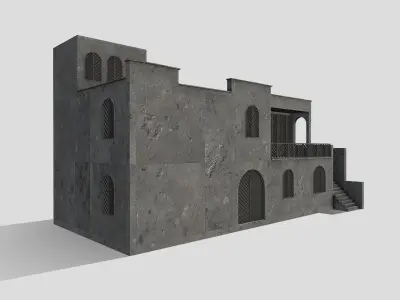 Middle East Building Low-poly 3D model