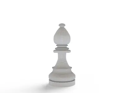 Chess Statue 3D model