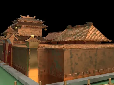 Chinese ancient house 3D model 25