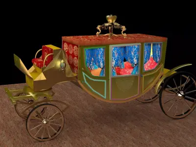Chinese carriage  3D model
