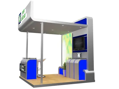 Booth Exhibition Stand a599c 3D model
