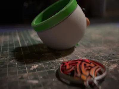 Koopa Car pot-container 3D print model