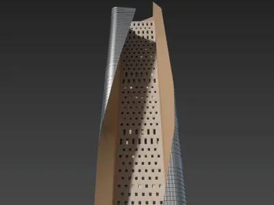 Al Hamra Tower  3D model