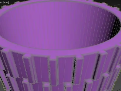 miniature flower pot 05 3D print model