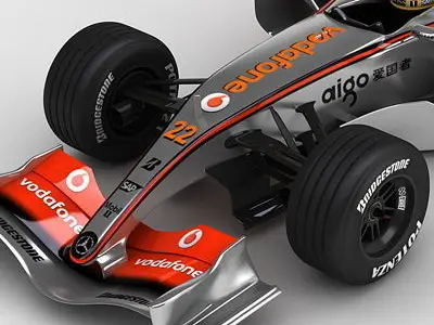 F1 2008 Vodafone McLaren Mercedes MP4-23 3D model