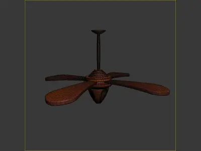 Cartoon Ceiling Fan Free 3D model