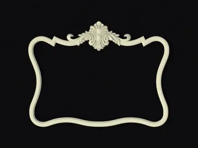 carved mirror 3D model