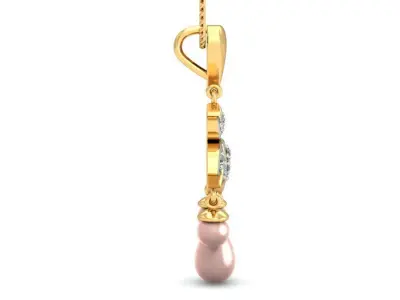 Solitaire Women Pendant 3dm STL OBJ FBX Renders Details 3D print model 19