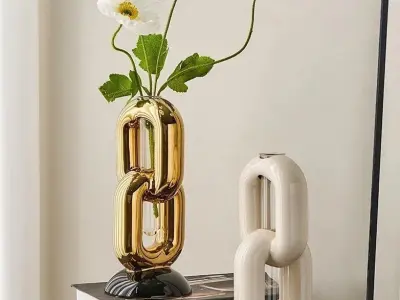 Modern Chain Flower Vase  3D print model