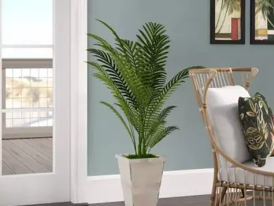 Artificial Floor Areca Palm Tree in Planter 3D model