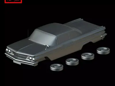 Pontiac Catalina 1960 3D print model