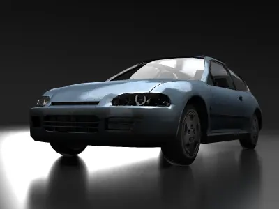 Hatchback honda civic - honda civic Low-poly 3D model