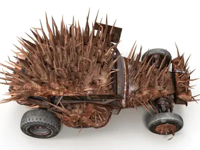 Plymouth Rock Fury Road Low-poly 3D model