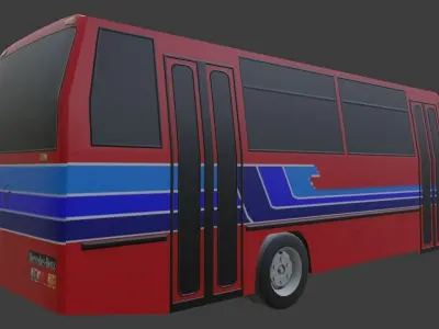 Sport Wagon Panorama Low-poly 3D model