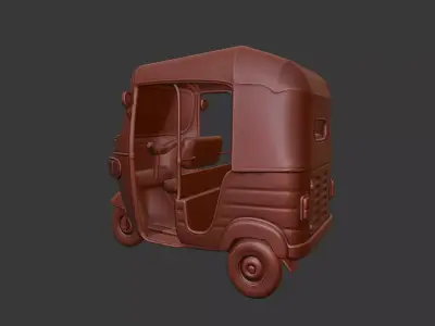 Tuk Tuk Bajaj 3D Scan for print 3D model
