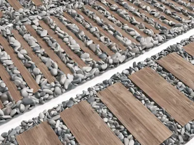 Board road pebble collection n3 3D model