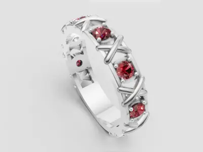 Gold Diamond Ring 3D print model