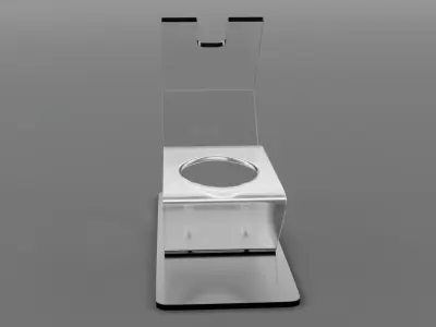 Wine bottle display Low-poly 3D model