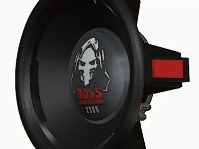 Boss Audio Phantom Car Subwoofer Free low-poly 3D model