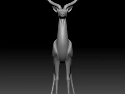 Deer ornaments porch ornaments 3D model