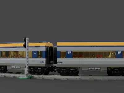 LEGO City - Passenger Train 2018 3D model