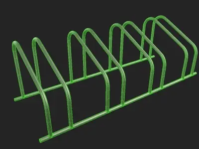 Bike Rack M06 Low-poly 3D model