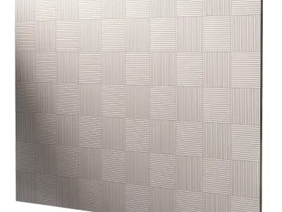 Plaster Wall Panel 3D model