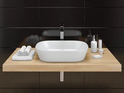 Washbasin RAVAK  Ceramic O 3D model