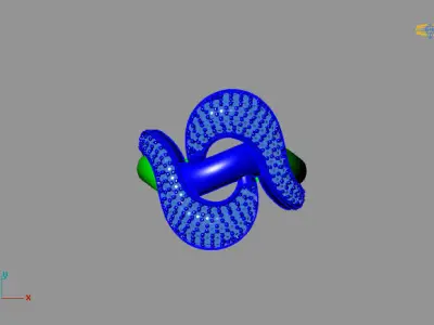 Women Ring 3D print model 9