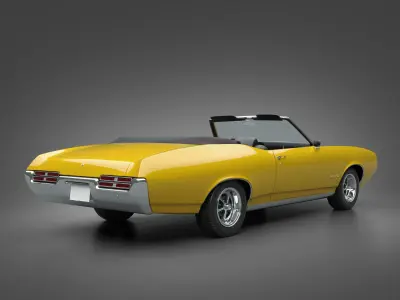 1969 Pontiac GTO Convertible 3D model