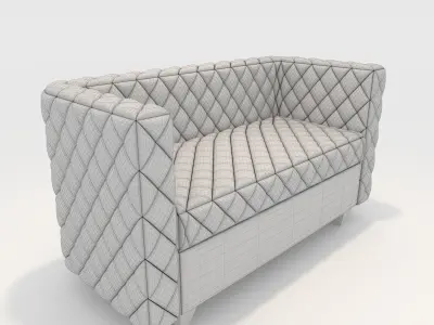 Sofa 2 Seater 13 3D model