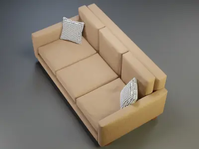 3D Modern Couch  Low-poly 3D model